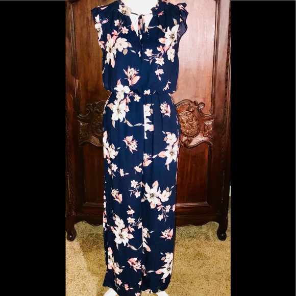 sienna sky floral jumpsuit